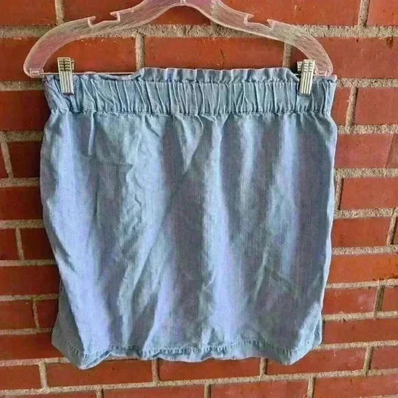 Anne Taylor midi chambre skirt size medium petite - Picture 2 of 5